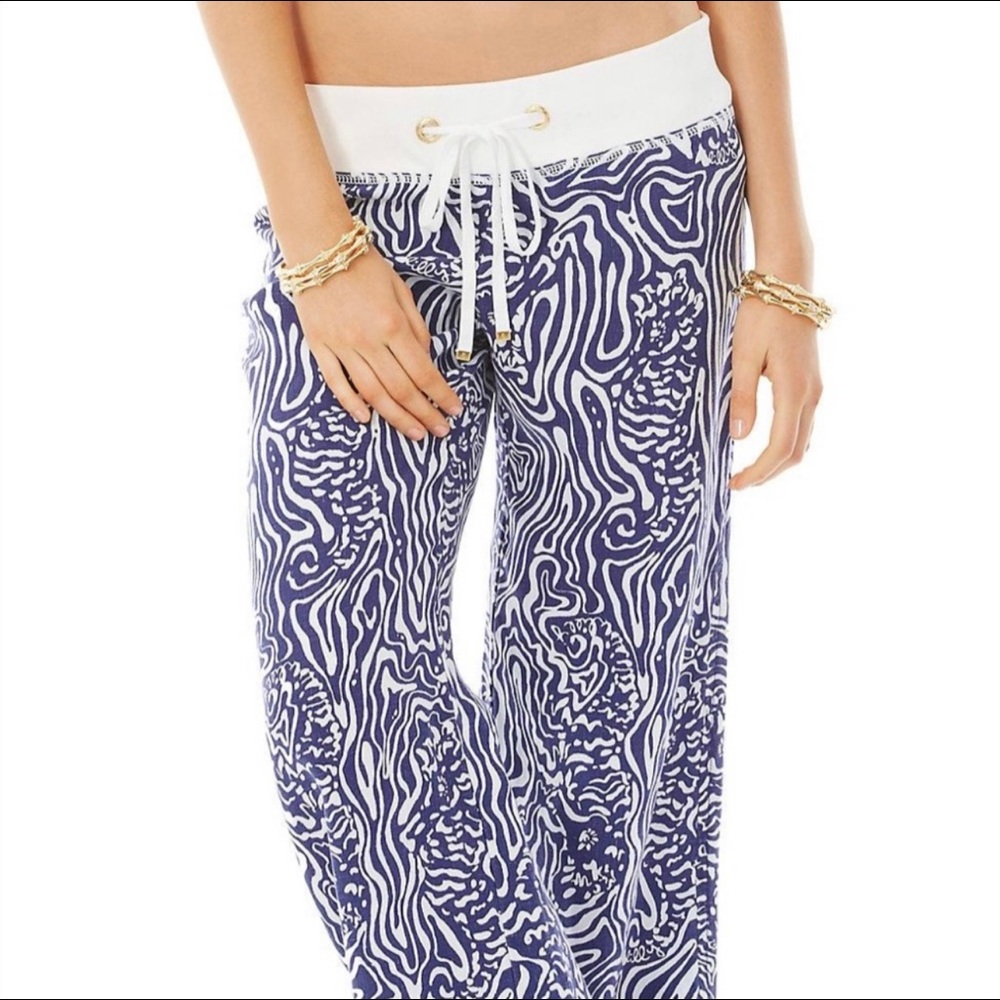 Lilly Pulitzer Linen Beach Pants-Medium